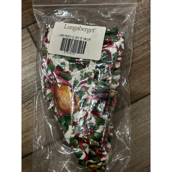 Longaberger Liner for Frosty Basket 12 Days of Christmas NEW - Picture 1 of 1